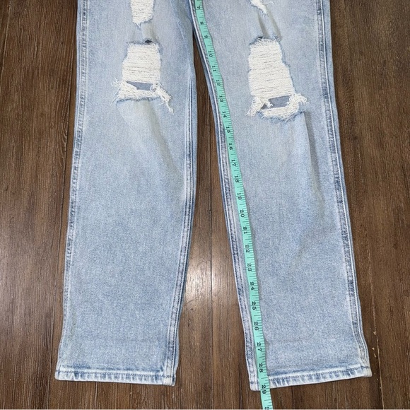 Hollister Ultra High Rise Mom Jean 90s 26R 2R Ankle Straight ripped distressed - Picture 8 of 10